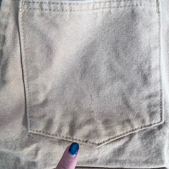 Vtg Beige Utility Rugged Gorpcore Canvas Vest XL Made In USA Outdoor Ranch - Picture 5 of 6